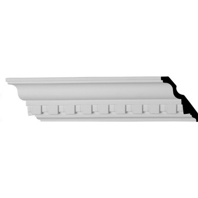 Dentil - Urethane Crown Moulding - 94-1/2 in x 3-1/2 in x 5-5/8 in