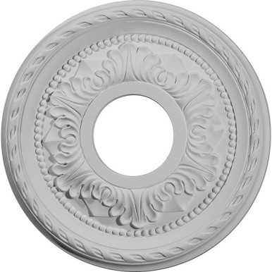 Palmetto - Urethane Ceiling Medallion 12-1/8 in x 3-1/2 in x 1 in - #CM12PM