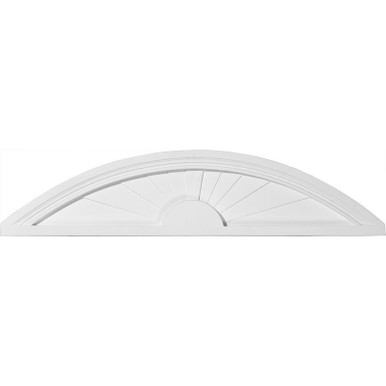 Elliptical Sunburst Urethane Pediment - 40 in x 1-3/4 in x 9 in