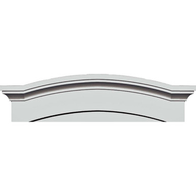 Massive Emery Urethane Pediment - 61-5/8 in x 1-1/8 in x 14-7/8 in