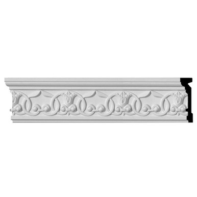 Versailles Flower Blossom - Urethane Panel Moulding 94-1/2 in x 4 in x 1 in - #CHA04X01VE