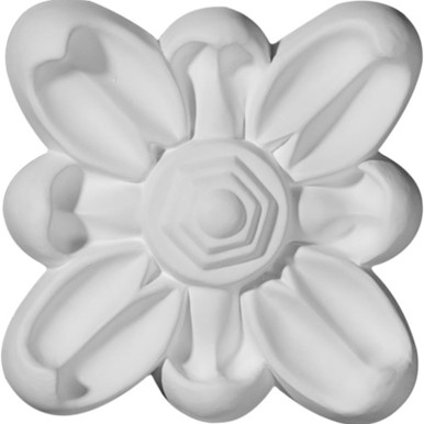 Emery Flower - Urethane Rosette - #ROS03X04EM