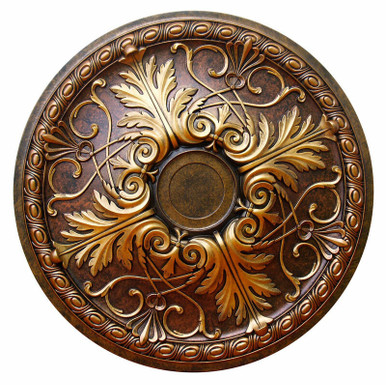 Golden Dreams- FAD Hand Painted Ceiling Medallion 26 in - #CCMF-112-2A