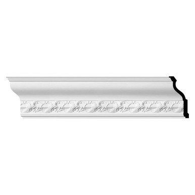 Southampton Acanthus - Urethane Crown Moulding - 94-1/2 in x 3-7/8 in x 9-7/8 in