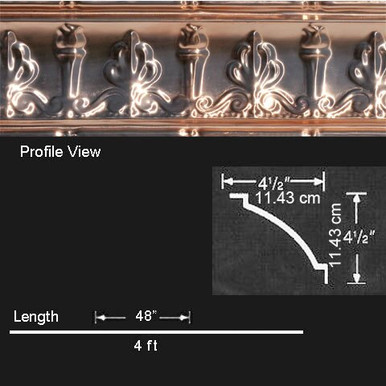 Duchess Copper Cornice - Nail up - #EC0400
