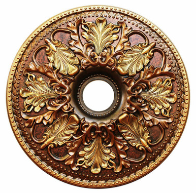 Radiant Woods - FAD Hand Painted Ceiling Medallion 23 in - #CCMF-129