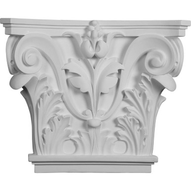 Acanthus Leaf - Urethane Pilaster Capital - #CAP16X14X04AC