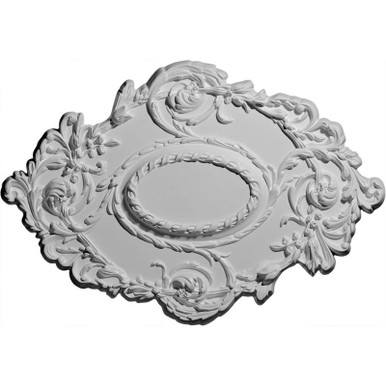 Kinsley Flowing Leaf - Urethane Ceiling Medallion 30-3/8 in x 20-3/4 in x 1 in -  #CM30KI