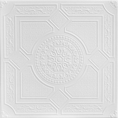 Kensington Gardens Styrofoam Ceiling Tile 20 in x 20 in - #R30