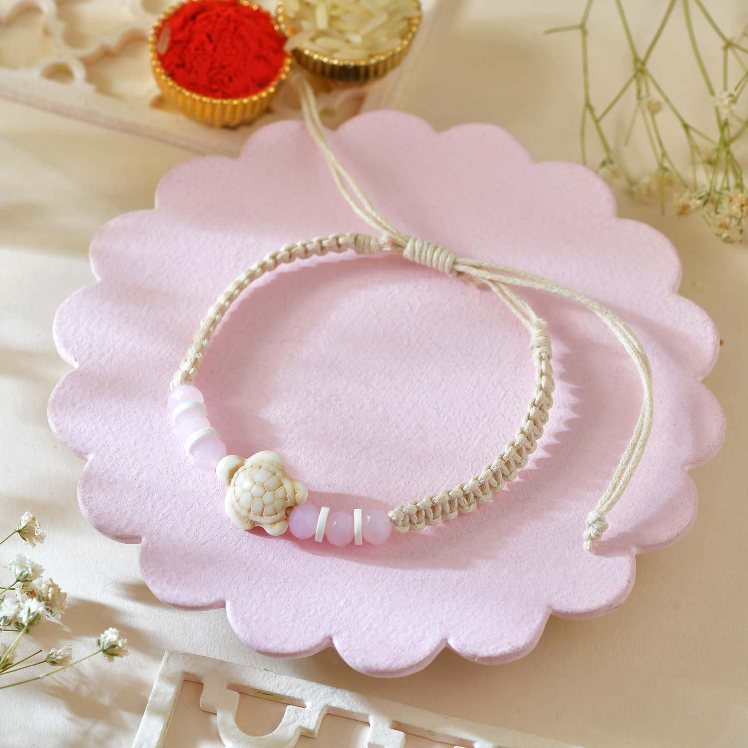 Lucky Turtle Rakhi Set - Rakhi.com