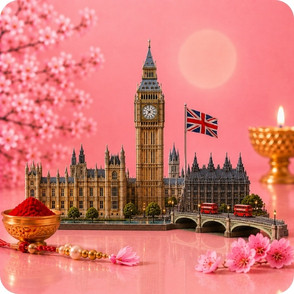 Rakhi to UK