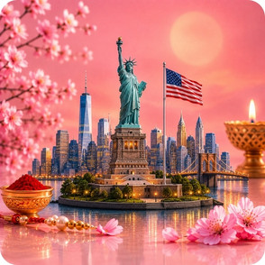 Rakhi to USA