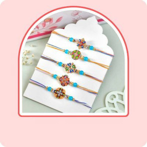 Set of 5 Rakhis India