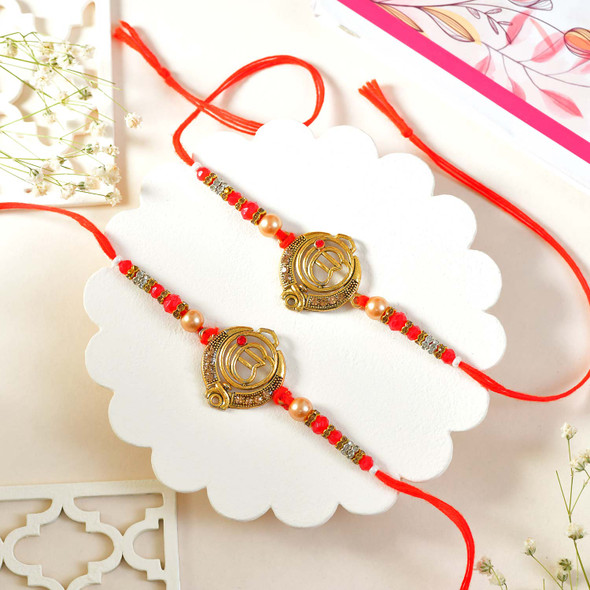 Two Traditional Punjabi Rakhi Set