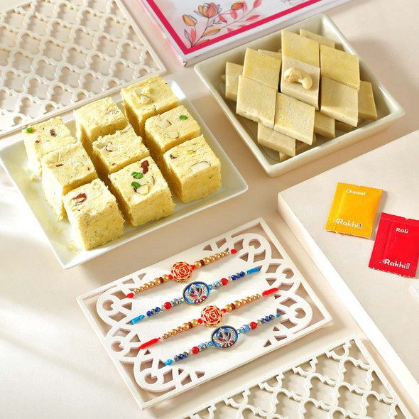 Traditional Four Punjabi Rakhi Hamper