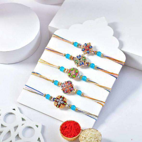 Fantastic Five Rakhi with Five Flavor Dry fruits