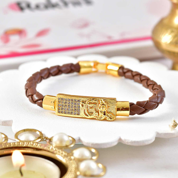 Ek Onkar Bracelet Rakhi for Brother