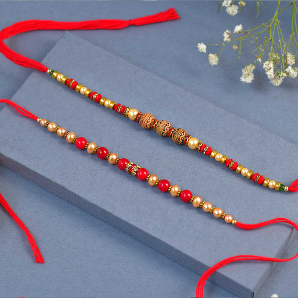 2 Rakhi Choco Nut Hamper