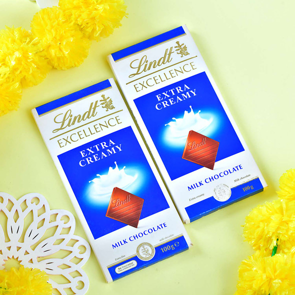 Bhaidooj Celebration With 2 Lindt Chocolate Bars