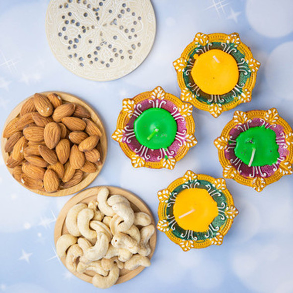 Diwali Celebration With Cashew And Almonds