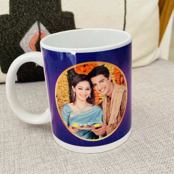 Royal Blue Personalized Diwali Mug