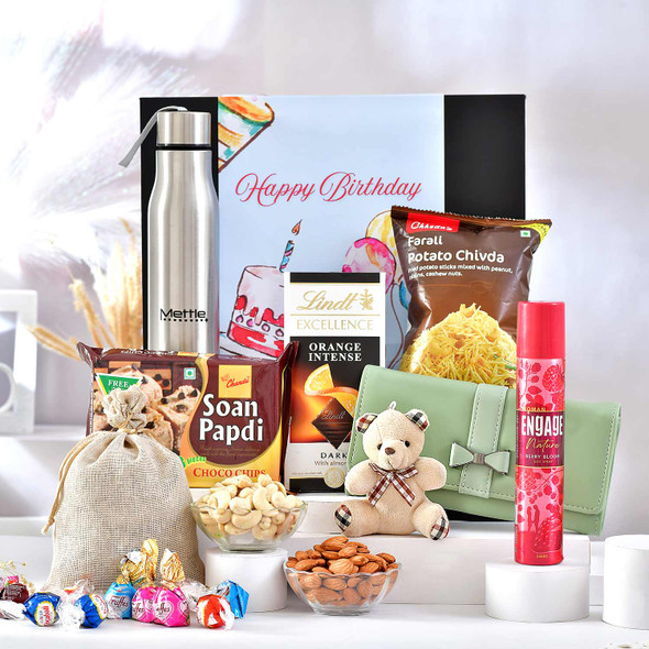 Elegant Birthday Treat Hamper for Her