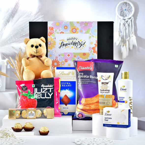 Anniversary Treasures Beauty & Gourmet Box