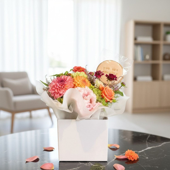 You Are Amazing Bloom Mini Bouquet With Cookies