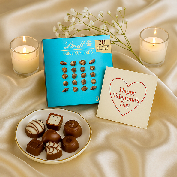 Mini Pralines With Card