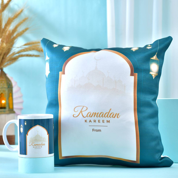 Exclusive Ramadan Personalized Cushion and Mug Combo