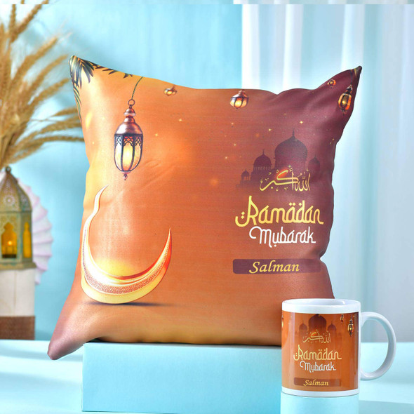 Ramadan Special Personalized Cushion and Mug