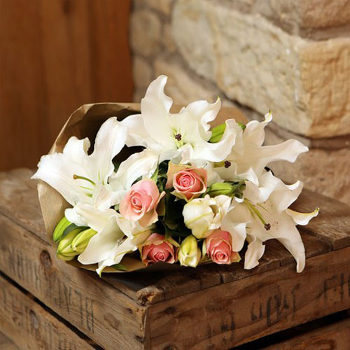 Blush Lily & Rose Elegance Bouquet