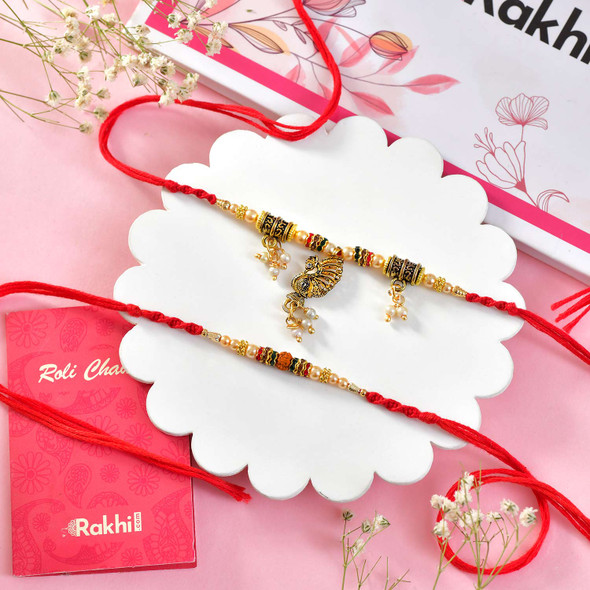 Bhaiya Bhabhi Rakhi With Sweets Combo