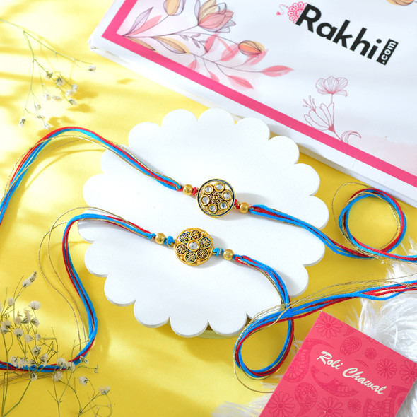 Set of 2 Splendid Rakhi for Bhai