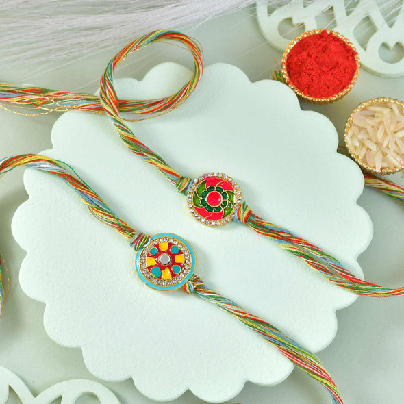 Two Rakhi Set With Lindt Assorted Chocolates