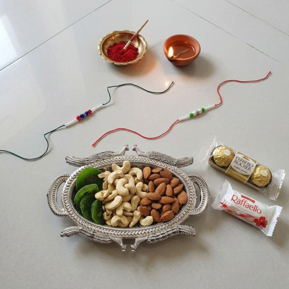 2 Rakhi hamper with Chocolates