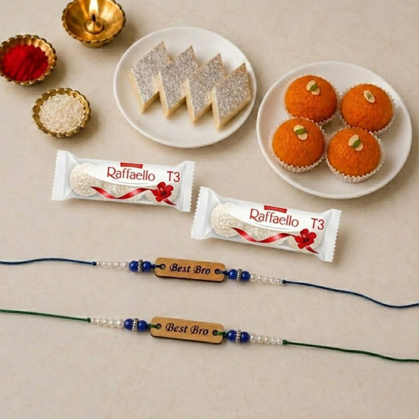 2 Best Bro Rakhi with Sweets