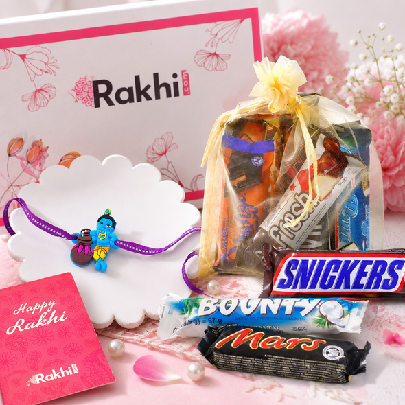 Krishna Rakhi with Choco Treat
