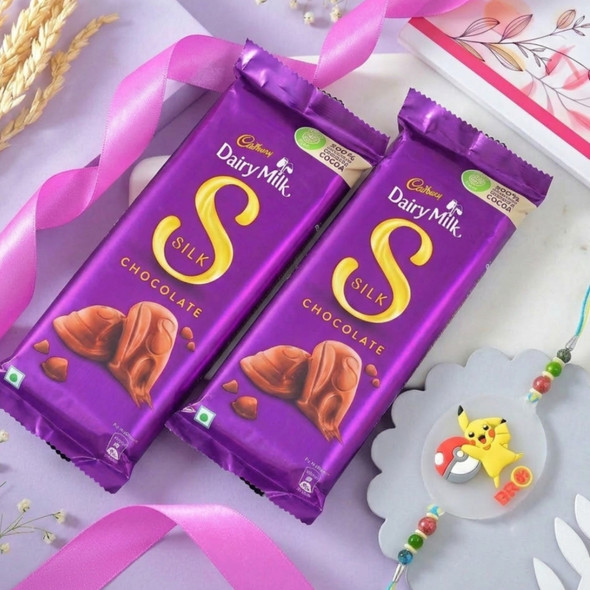 Kids Rakhi with Cadbury Silk Delight
