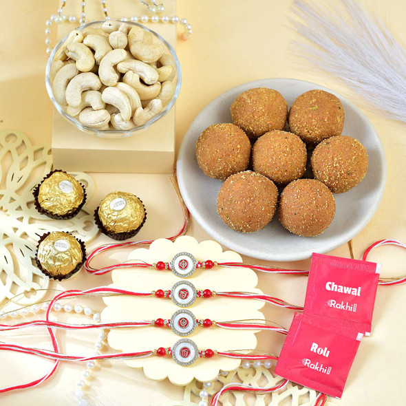 Four Religious Punjabi Rakhi Celebration Hamper
