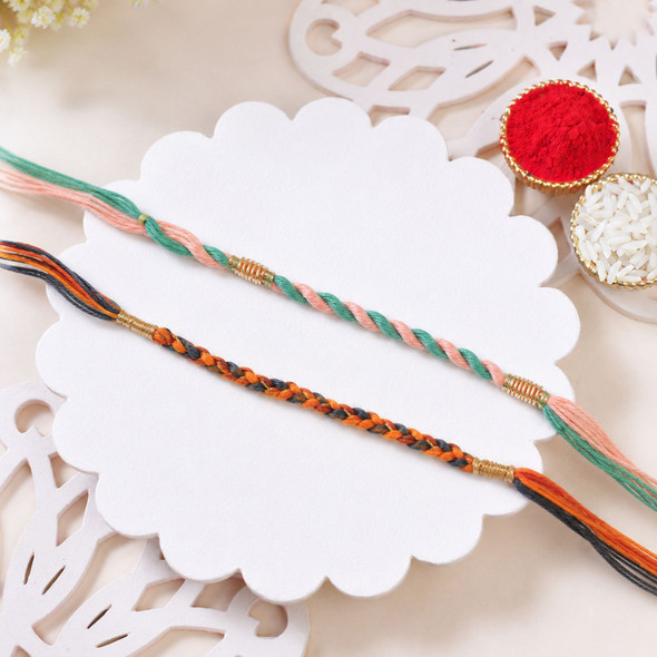 Handcrafted Rakhi Duo
