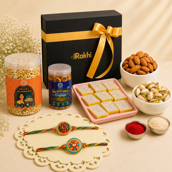Grand Festive Rakhi Delight Hamper
