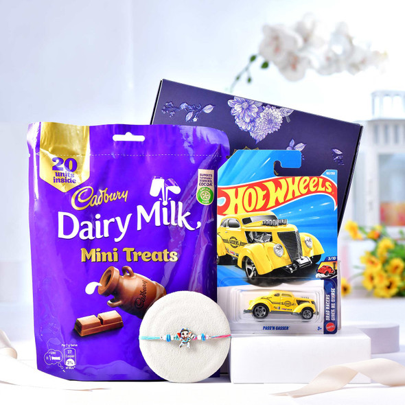 Kids Rakhi Chocolate & Car Gift Box