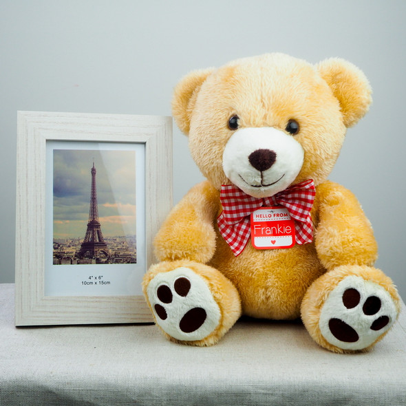 Soft Teddy with Photo Frame - FOR AUSTRALIA