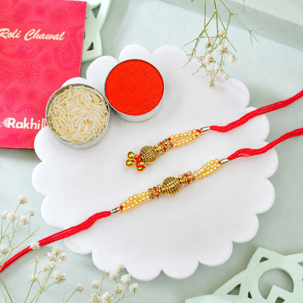 Bhaiya Bhabhi Set of 2 Rakhis