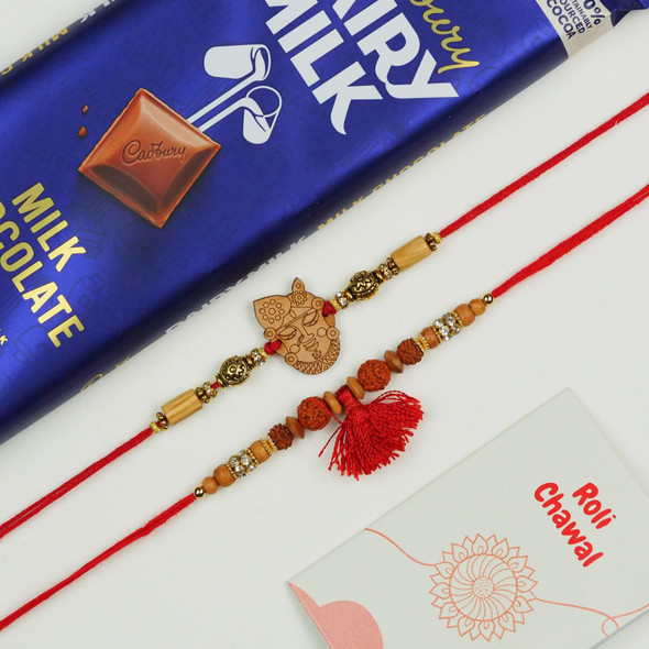 Krishna & Rudraksh Rakhi With Dairy Milk Chocolate - For UAE