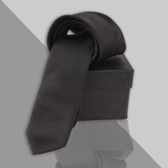Micro Jacquard Black Modest Tie