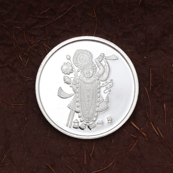 Shreenathji Silver Coin 10gm (999  Silver)