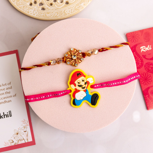 Unique Rakhi with Mario Kid's Rakhi