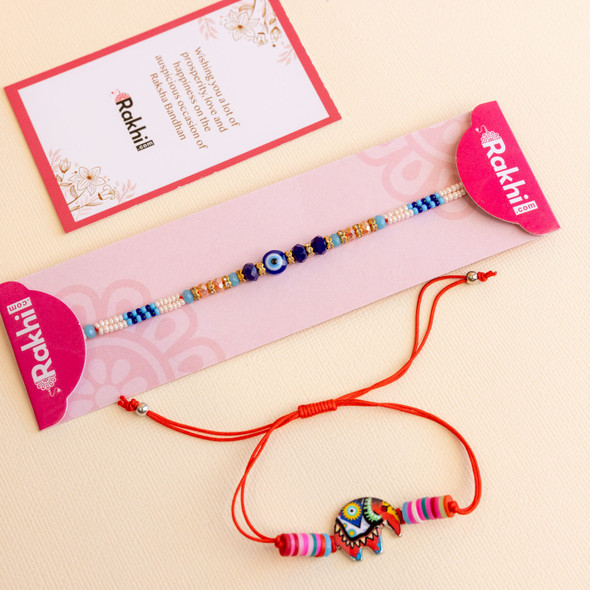 Cute Rakhi Combination Set - For Australia